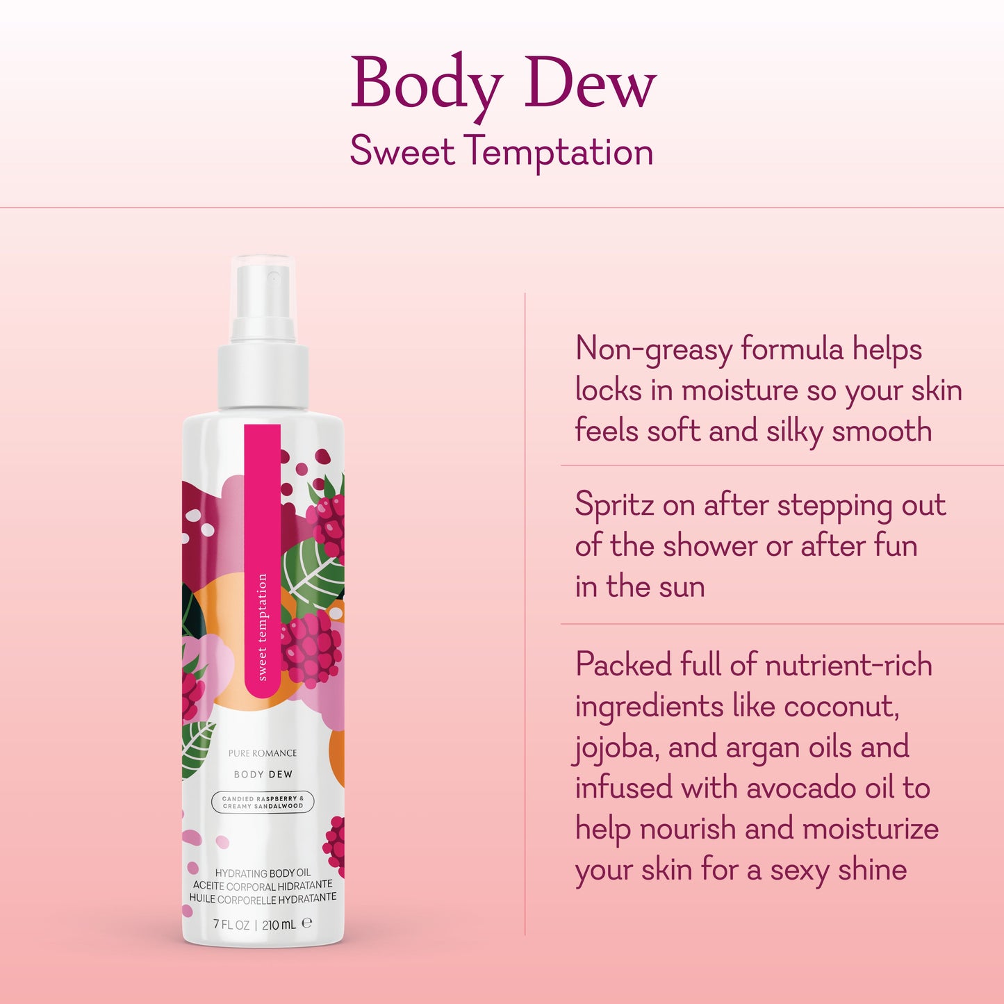 Body Dew - Hydrating Body Oil - Sweet Temptation