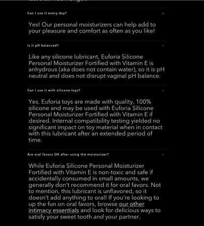 Silicone Personal Moisturizer