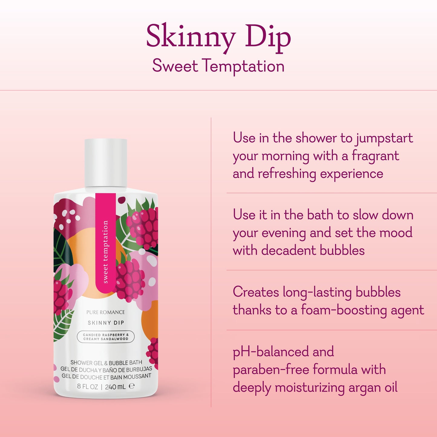 Skinny Dip - Shower Gel/Bubble Bath - Sweet Temptation
