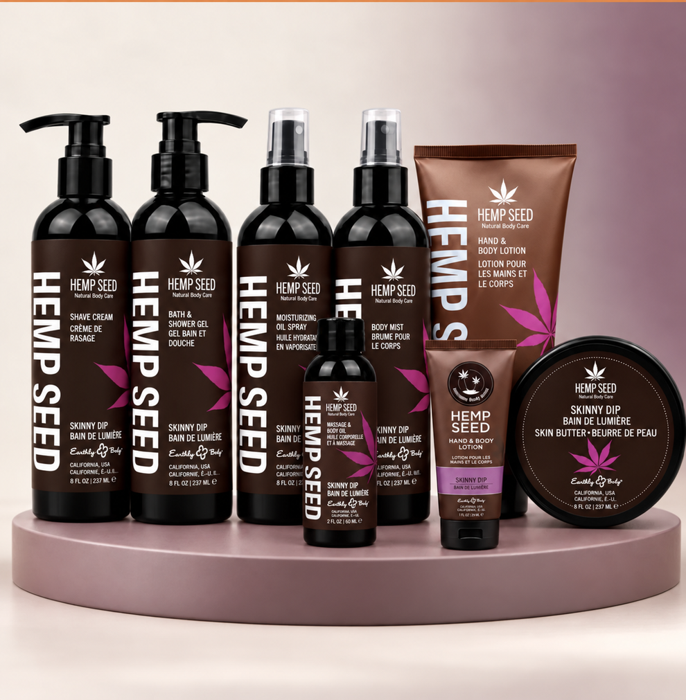 Hemp Seed Bath & Body Set - 8 piece